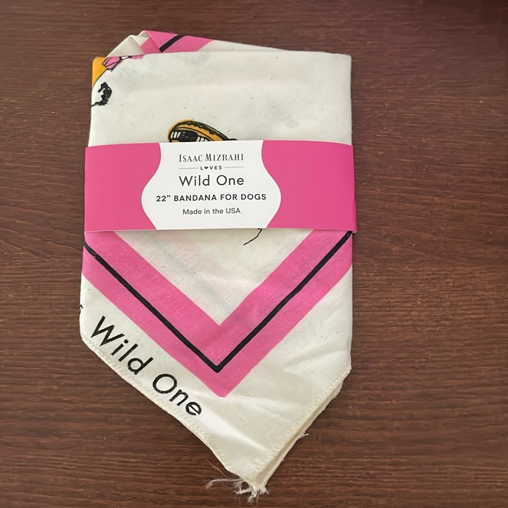Isaac Mizrahi ❤︎ Wild One - 22” Bandana for Dogs